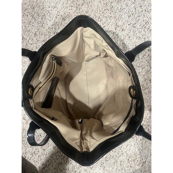 COLE HAAN Huntly Genuine Leather Python Snake Skin Tote + Wallet 2pc Set - Picture 7 of 12